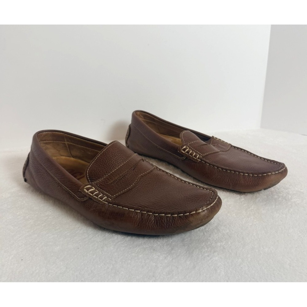 1901 Nordstrom Brown Leather Penny Loafers Driving Moccasins Men's Size 11